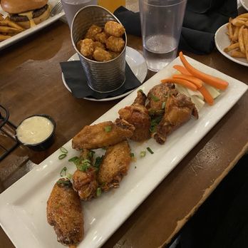 Brickhouse 40 - Thai wings with tater tots - American Near Me - Granby, Colorado Brickhouse 40 - Thai wings with tater tots - American Near Me - Granby, Colorado