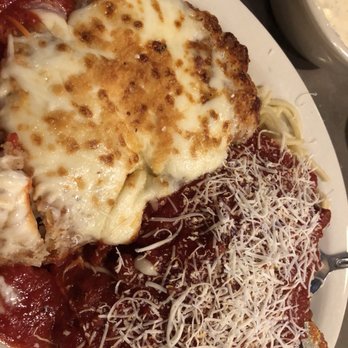 Italia Gardens of Flint - Chicken Parmigiana with spaghetti - Italian Near Me - Flint, Michigan