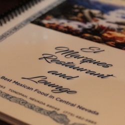 El Marques Mexican Restaurant - Photo of front of menu