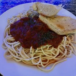 Paul's Superior View - $12.00 spaghetti included soup and salad bar.
