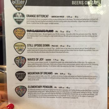 Ocelot Brewing Company - Beers on tap - Breweries Near Me - Dulles, Virginia