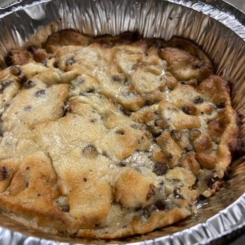 BJ's Restaurant & Brewhouse - Uncooked gluten Gluten-free Chocolate Chip Pizookie. - Breweries Near Me - Phoenix, Arizona BJ's Restaurant & Brewhouse - Uncooked gluten Gluten-free Chocolate Chip Pizookie. - Breweries Near Me - Phoenix, Arizona