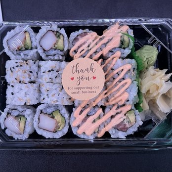 Kazu Sushi To-Go - California Roll and Spicy Salmon Roll - Sushi Bars Near Me - St. Louis, Missouri