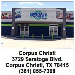 Exterior outside entrance of Rental World - Corpus Christi, Texas Exterior outside entrance of Rental World - Corpus Christi, Texas