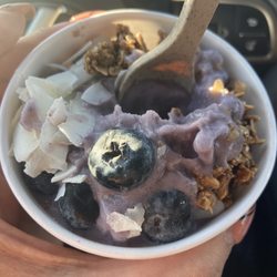 Pressed Juicery - Very yummy ube with giant blueberries