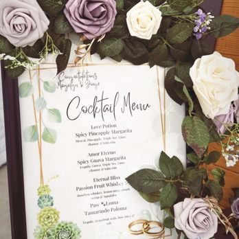 Cosmic Liquid Love - Our customized menu! - Bartenders Near Me