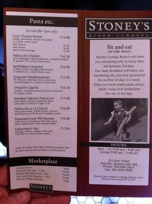 Menu photo 8 Stoney's Bread Company Oakville, ON Menu photo 8 Stoney's Bread Company Oakville, ON