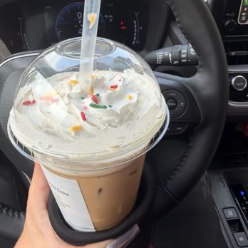 Wyatt’s Daily Grind - Birthday cake latte - Coffee & Tea Near Me - Gaffney, South Carolina Wyatt’s Daily Grind - Birthday cake latte - Coffee & Tea Near Me - Gaffney, South Carolina