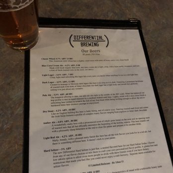 Differential Brewing - Beer menu - Brewpubs Near Me - Albuquerque, New Mexico