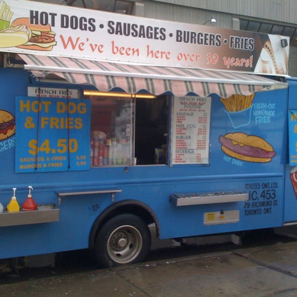 a hot dog truck a hot dog truck