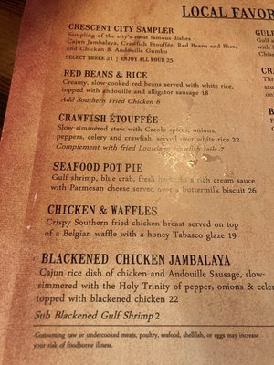 Menu photo 6 The Original Pierre Maspero's New Orleans, LA Menu photo 6 The Original Pierre Maspero's New Orleans, LA