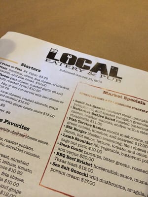 Menu photo 8 Local Eatery & Pub Westfield, IN Menu photo 8 Local Eatery & Pub Westfield, IN