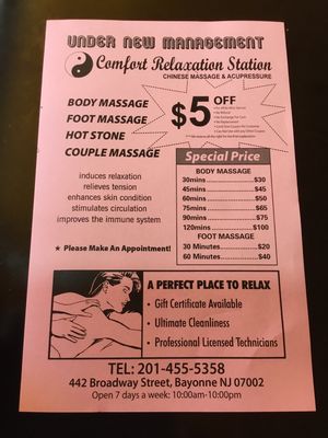 Comfort relax station Clearance