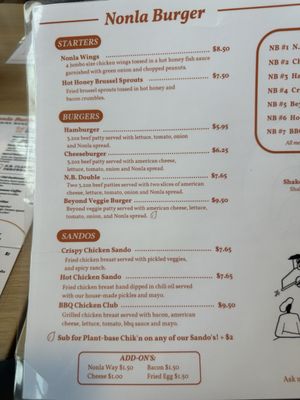 Menu photo 6 Nonla Burger Grand Rapids, MI