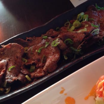 Maki - Grilled beef tongue (dipping sauce not shown). - Sushi Bars Near Me - Rockville, Maryland Maki - Grilled beef tongue (dipping sauce not shown). - Sushi Bars Near Me - Rockville, Maryland