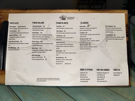 Menu photo 1 Rickey's On Coleman Waveland, MS Menu photo 1 Rickey's On Coleman Waveland, MS