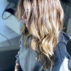 Dean James Salon - Full Balayage with darkened roots.