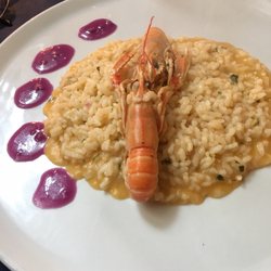 Antica Osteria Tre Archi - Risotto di mare , scampi e champagne .