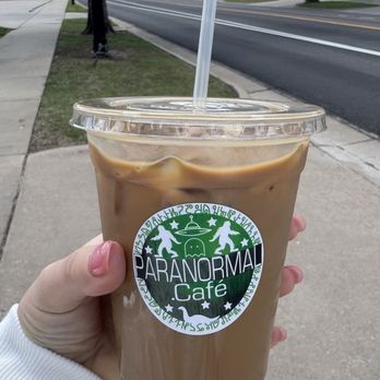 Paranormal Cafe - Iced Caramel Latte - Coffee & Tea Near Me - Wichita, Kansas Paranormal Cafe - Iced Caramel Latte - Coffee & Tea Near Me - Wichita, Kansas