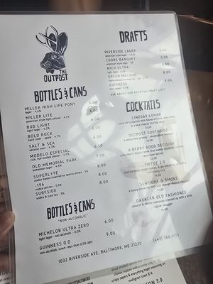 Menu photo 2 The Outpost American Tavern Baltimore, MD