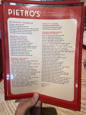 Menu photo 4 Pietro's Lodi, CA