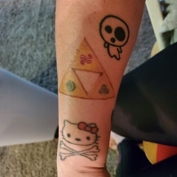 Piercing by Dee - Triforce from zelda. Healed beautiful even during summer time. - Art Supplies Near Me - Santa Ana, California Piercing by Dee - Triforce from zelda. Healed beautiful even during summer time. - Art Supplies Near Me - Santa Ana, California