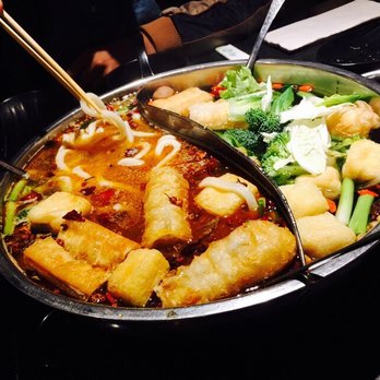 Happy Lamb Hot Pot - Veggie version! Fried dough and tofu galore. - Mongolian Near Me - Edison, New Jersey
