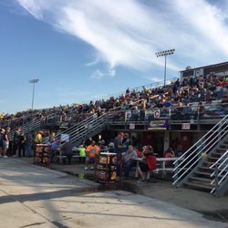 I-80 Speedway - Grandstands at I-80 Speedway