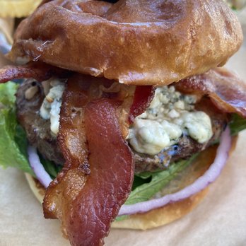 American Grub - Bacon blue cheeseburger - Burgers Near Me - Tustin, California American Grub - Bacon blue cheeseburger - Burgers Near Me - Tustin, California