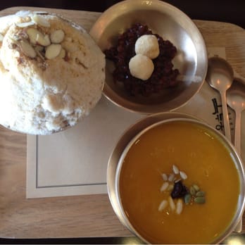 Okrumong - Pumpkin porridge and gold bowl shaved ice - Desserts Near Me - Torrance, California