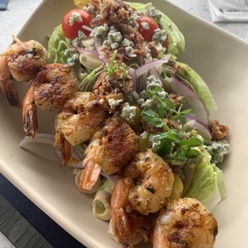 Gumbo Limbo - Wedge salad and blackened shrimp - Seafood Near Me - Naples, Florida
