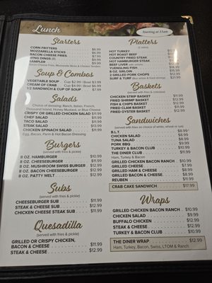 Menu photo 1 Inwood Diner Inwood, WV