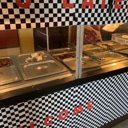 the food being served at the counter