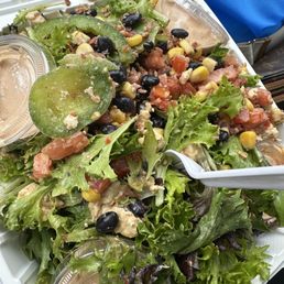 Chicken Taco Salad without the tortilla strips Chicken Taco Salad without the tortilla strips
