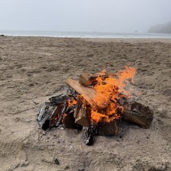 Anchor Bay Campgrounds - Morning fire