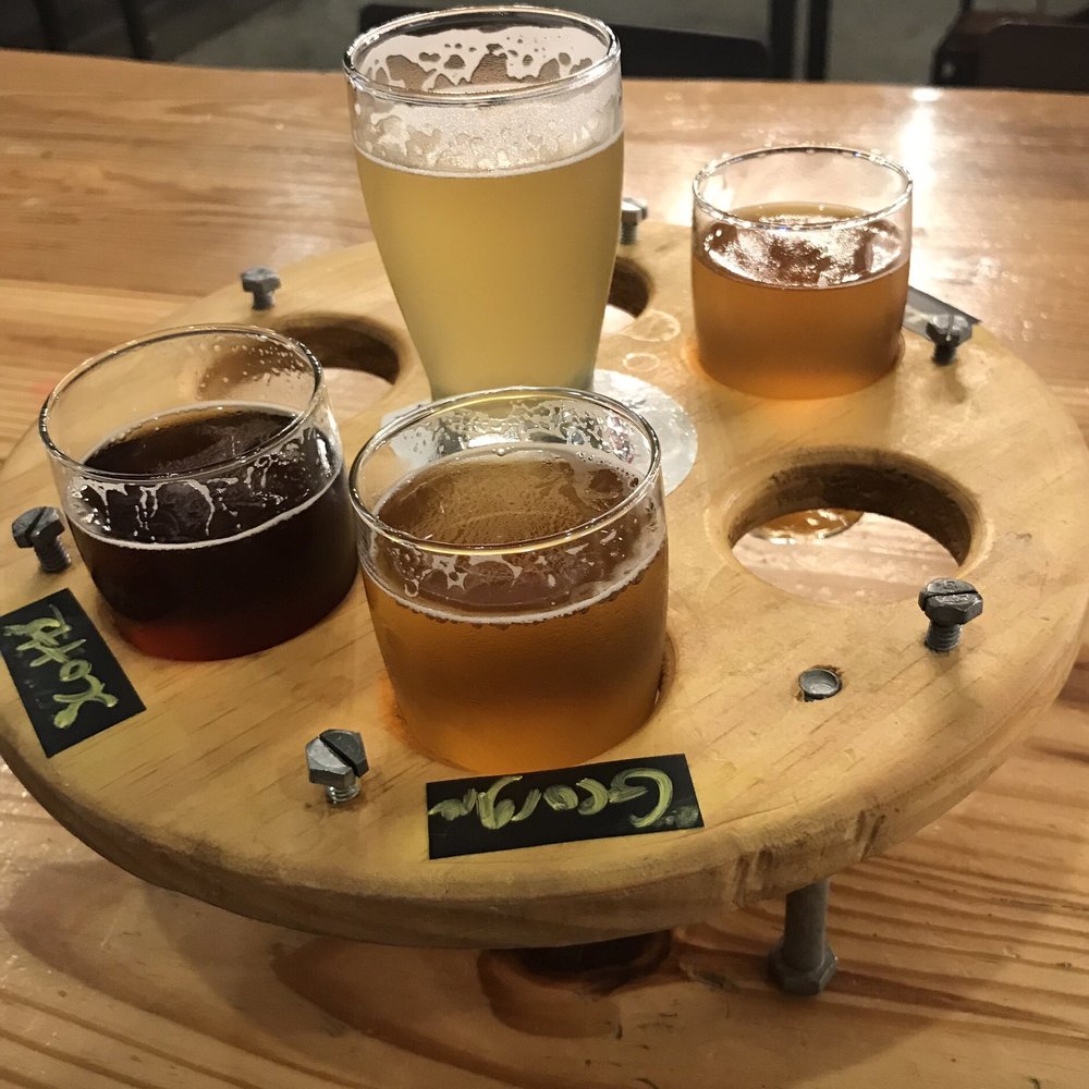 Compass Rose Brewery - Beer Flight - Breweries Near Me - Raleigh, North Carolina