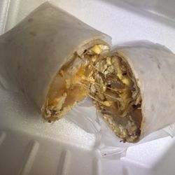 $9.08 Bacon & Egg Breakfast burrito
