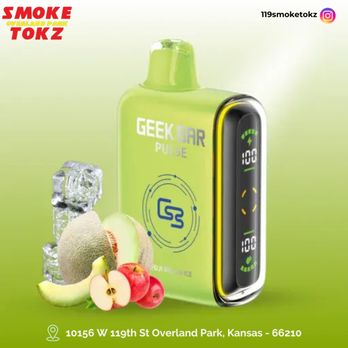 SmokeTokz - GeekBar 9000 Fuji Melon Ice is now available at Smoke Tokz! - Vape Shops Near Me - Overland Park, Kansas SmokeTokz - GeekBar 9000 Fuji Melon Ice is now available at Smoke Tokz! - Vape Shops Near Me - Overland Park, Kansas