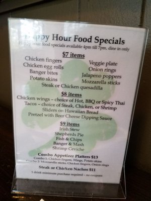 Menu photo 2 Durty Nelly's Costa Mesa, CA Menu photo 2 Durty Nelly's Costa Mesa, CA