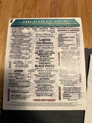 Menu photo 1 The Daily Catch Boston, MA Menu photo 1 The Daily Catch Boston, MA