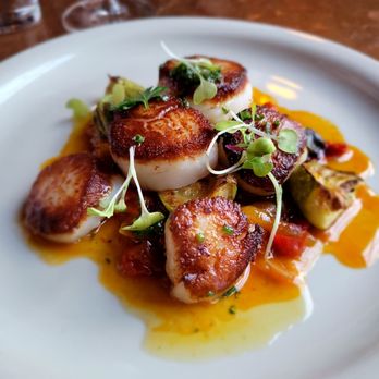 Fore Street - Pan Seared Scallops - New American Near Me - Portland, Maine Fore Street - Pan Seared Scallops - New American Near Me - Portland, Maine
