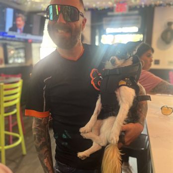The Point in Fells - A lively guest at the bar & his pup (they're both single ladies!) - New American Near Me - Baltimore, Maryland The Point in Fells - A lively guest at the bar & his pup (they're both single ladies!) - New American Near Me - Baltimore, Maryland