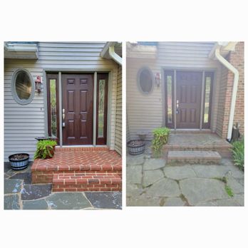 Pro Pressure - Front patio and steps cleaned for a local realtor. - Pressure Washers Near Me - Leonardtown, Maryland Pro Pressure - Front patio and steps cleaned for a local realtor. - Pressure Washers Near Me - Leonardtown, Maryland
