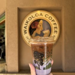 Waikoloa Coffee - Ube latte with soy for $10, expensive but decent