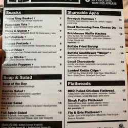 Menu rear.