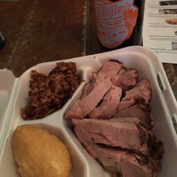 Jamamerican Jerk - Jerk pork, beans & rice, and festival. Served with delicious sauce.