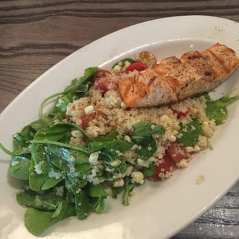 Max's - Salmon Quinoa salad was very delicious and Gluten Free might I add - Burgers Near Me - Auburn, California Max's - Salmon Quinoa salad was very delicious and Gluten Free might I add - Burgers Near Me - Auburn, California