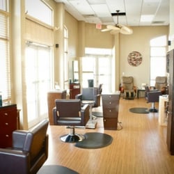 Fusion Spa Salon - The chic styling area where you'll get the best haircut, color and style in Pensacola, at Fusion Salon Spa, Pensacola Beach's best salon.