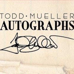 Todd Mueller Autographs - Todd Mueller Authentic Autographs. The largest buyer and seller of memorabilia in the world. Sell your collection to Todd Mueller today.