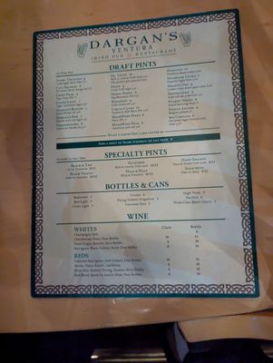Menu photo 8 Dargan's Irish Pub and Restaurant Ventura, CA Menu photo 8 Dargan's Irish Pub and Restaurant Ventura, CA